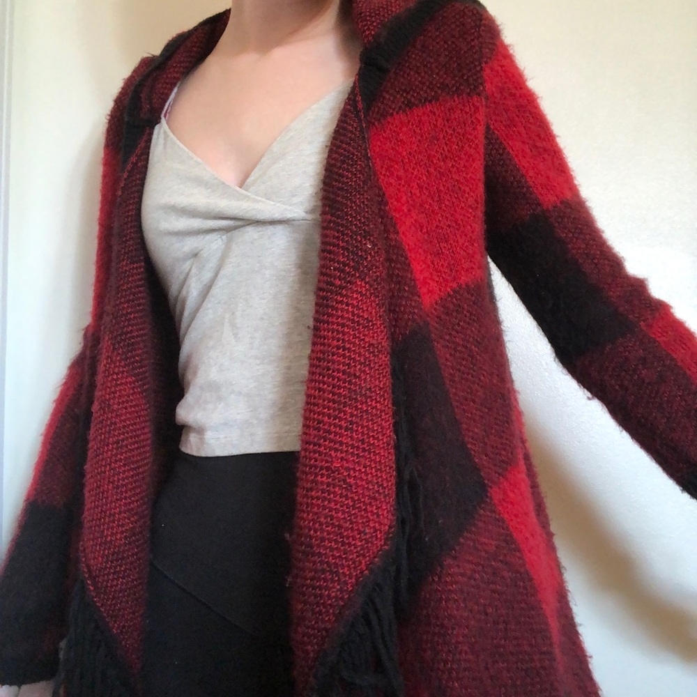Extremely soft hooded cardigan